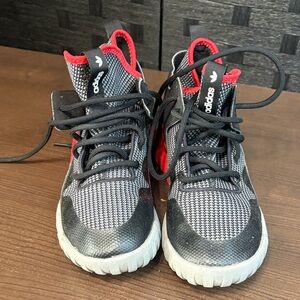 Adidas Tubular X Black and Red Mesh Sneakers size 6.5